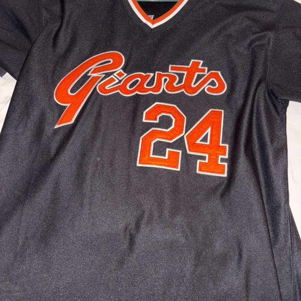 Mitchell & Ness Black and Orange Giants Jersey
